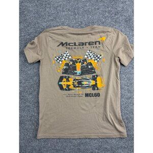 McLaren Formula 1 Short Sleeve T-Shirt Men's Small Brown Team MCL60 Graphic